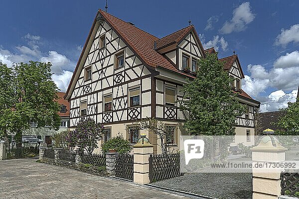 Historisches Haus von 1930  Honings  Oberfranken  Bayern  Deutschland  Europa