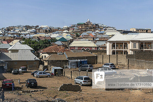 Old town of Jos  eastern Nigeria  West Africa  Africa