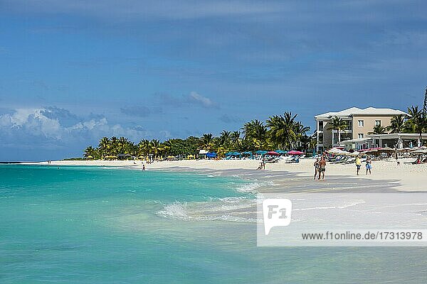 World class Shoal Bay East beach  Anguilla  Caribbean  British Oversea territory  United Kingdom  Europe
