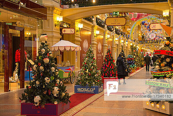 Europe  Russian Federation  Moscow  Red square  GUM department store