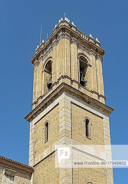 Turm der Kirche Nüstra Señora del Consuelo Consuelo (Unsere Liebe Frau des Trostes)  Altstadt von Altea  Spanien  Europa