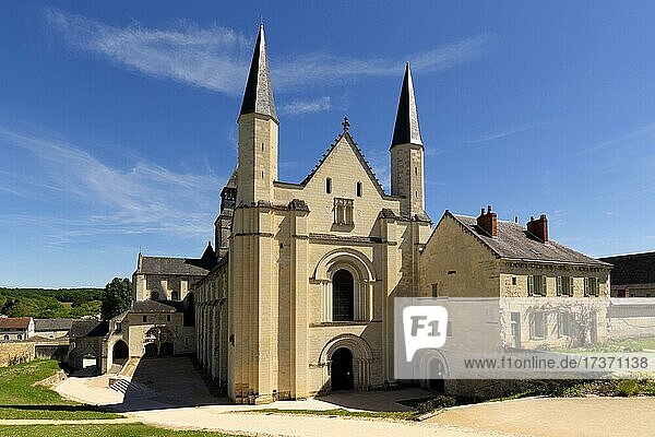 Die königliche Abtei der Abtei Fontevraud  Fontevraud l'Abbaye  Maine-et-Loire  Pays de la Loire  Frankreich  Europa