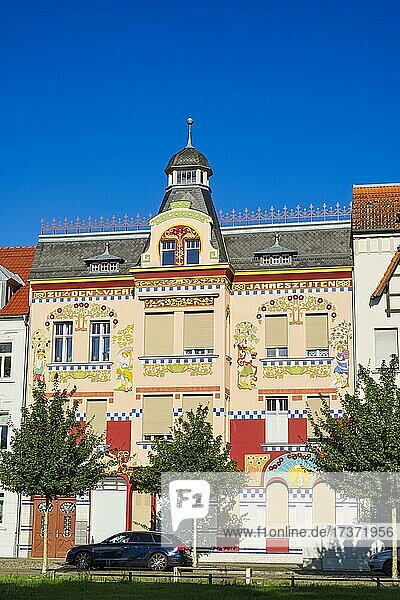 Haus der vier Jahreszeiten Wittenberge  Brandenburg  Deutschland  Europa