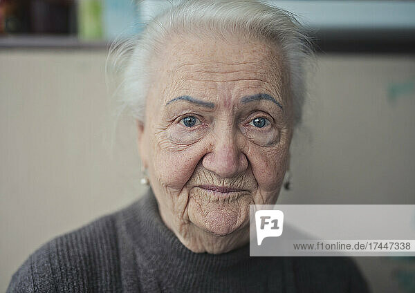 portrait of elderly white lady