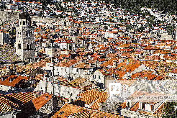 roof tops in the old town of Dubrovnik
