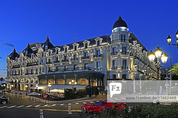 Luxushotel Hotel de Paris am frühen Morgen  Place de Paris  Monte Carlo  Monaco  Europa