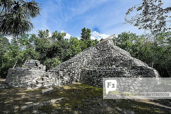 The archeological Maya site Coba  Quintana Roo  Mexico  Central America