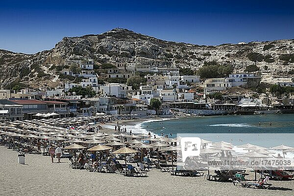 Strand  Matala  Kreta  Griechenland  Europa