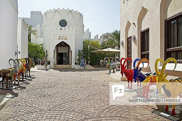 Eingangshof  Bait Al Zubair Museum  Muskat  Muscat  Oman  Asien