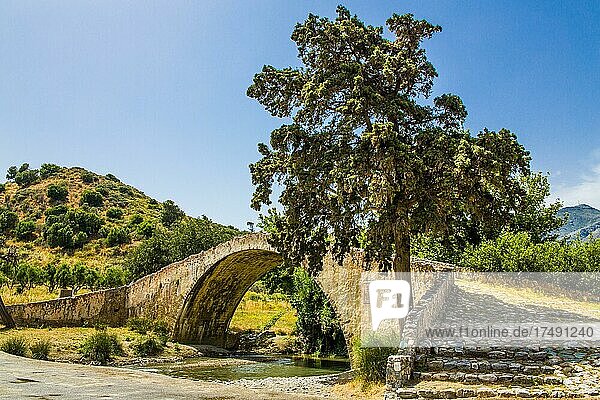 Venezianische Brücke  Bauwerk osmanischer Baukunst  Kreta  Kreta  Griechenland  Europa