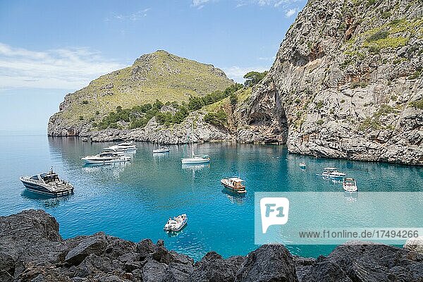Bucht von Sa Calobra  Mallorca  Spanien  Europa