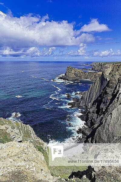 Rocky coast  cliff  Ponta da Arrifana  Algarve  Potugal