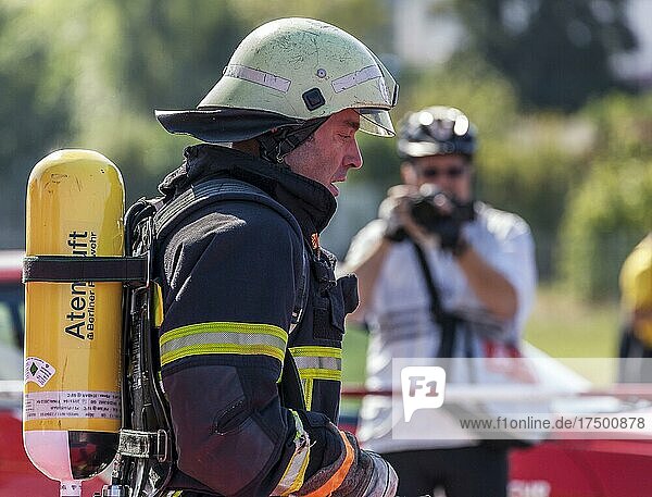 Firefighter Combat Challenge at Tempelhofer Feld  Berlin  Germany  Europe