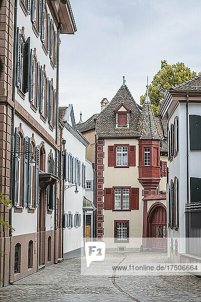 Switzerland  Basel-Stadt  Basel  Townhouses along Rittergasse street