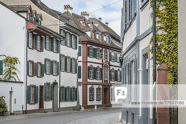 Switzerland  Basel-Stadt  Basel  Townhouses along Rittergasse street