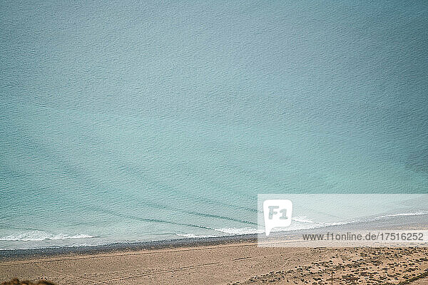 waves breaking in the coast of Lanzarote