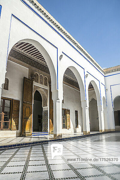 Saadian Tombs  UNESCO World Heritage Site  Marrakech  Morocco  North Africa  Africa
