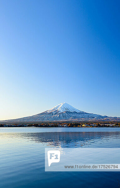 Mount Fuji Reflected In Lake Kawaguchi
