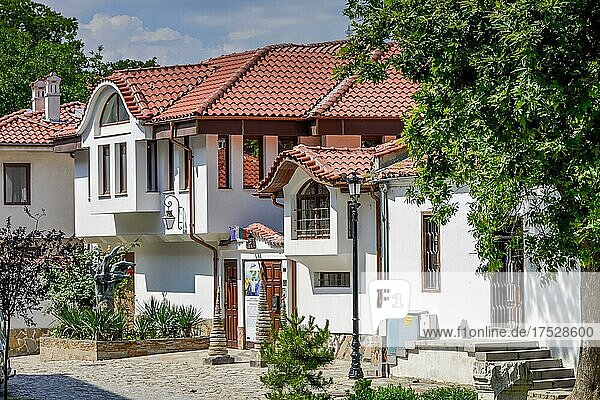 Alte Häuser  historische Altstadt  Plovdiv  Bulgarien  Europa
