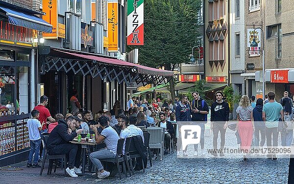 Restaurants  Pontstrasse  Aachen  Nordrhein-Westfalen  Deutschland  Europa