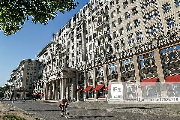 Residential buildings  architecture  Karl-Marx-Allee  Friedrichshain  Berlin  Germany  Europe