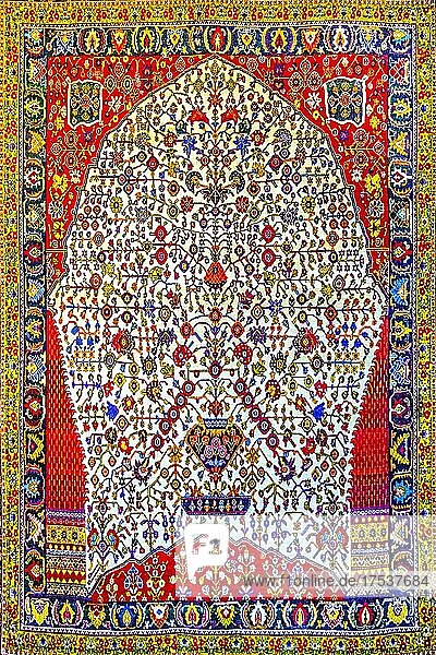 Qashqai  1921  Gebetsteppich  Teppichmuseum  Teheran  Teheran  Iran