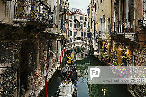 Italy  Veneto  Venice  Rio dei Bareteri canal