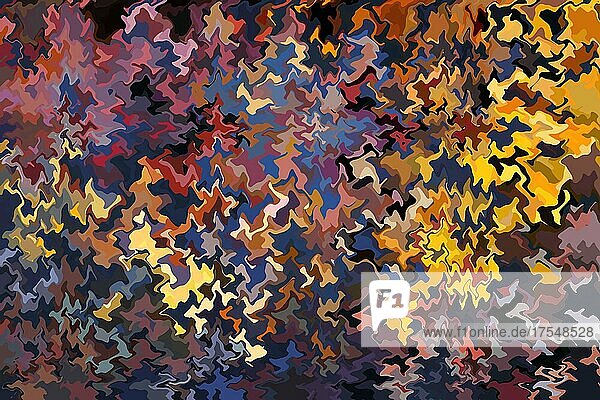 Farbflecken  Wellenmuster  digitale Kunst  Kanada  Nordamerika