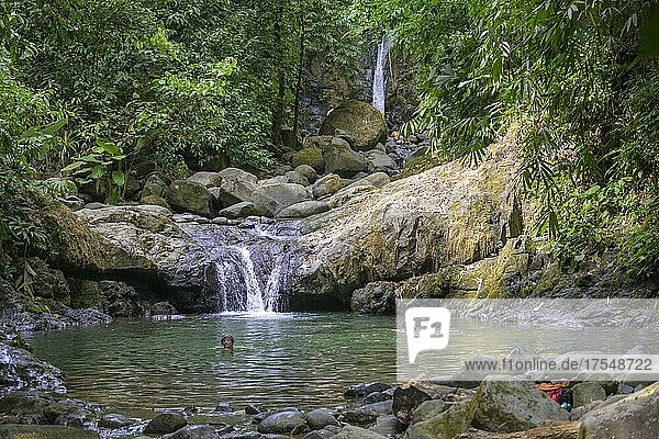 Uvita Waterfall  Puntarenas Province  Costa Rica  Central America