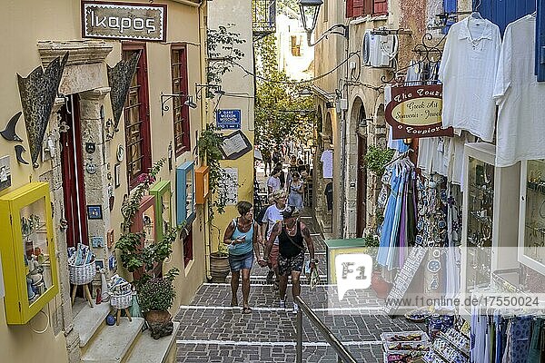 Souvenirgeschäft  Altstadtgasse  Topanas-Viertel  Chania  Kreta  Griechenland  Europa