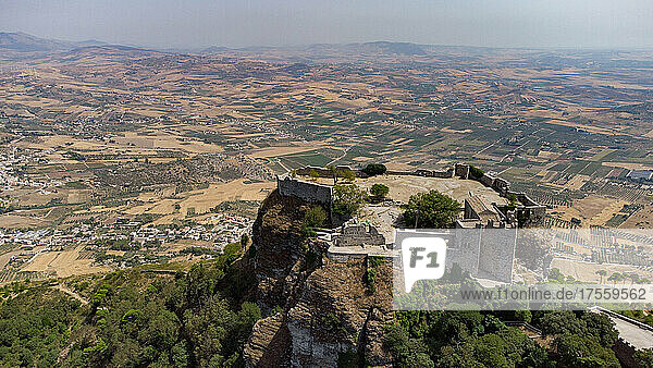 Europa  Italien  Sizilien  Erice  die Türme von Balio