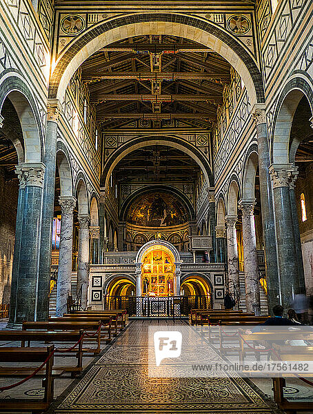 Italy  Tuscany  Florence  UNESCO World Heritage Site  San Miniato Al Monte church