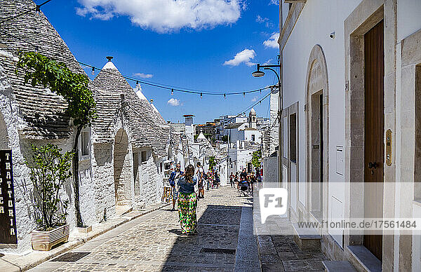 Italien. Apulien. Alberobello  Trulli  typische Häuser