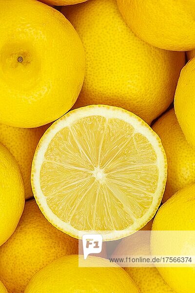 Lemons Fruits Lemon fruit from above