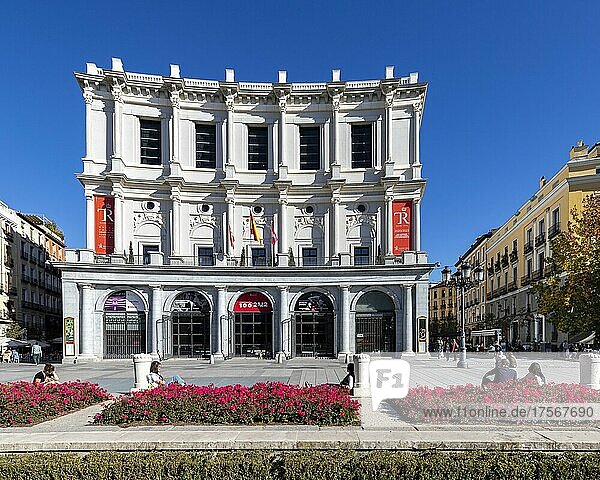Opernhaus  Teatro Real  Prachtbau  Madrid  Hauptstadt  Spanien  Europa