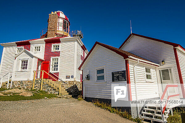 Historischer Leuchtturm Cape Bonavista Provincial Historic Site  Bonavista-Halbinsel  Neufundland  Kanada  Nordamerika