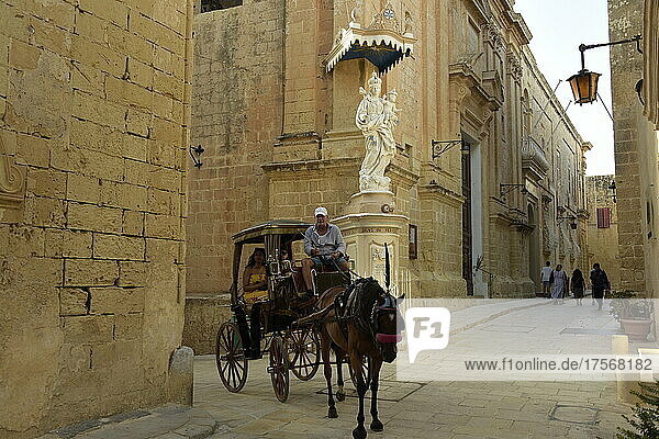 Altstadt von Mdina  Rabat  Malta  Mittelmeer  Europa
