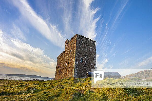 Portencross Castle  North Ayrshire  Schottland  Vereinigtes Königreich  Europa