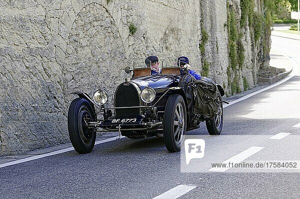 Mille Miglia 2014  No. 35 Bugatti T 51 built in 1926 Vintage car race. San Marino  Italy  Europe