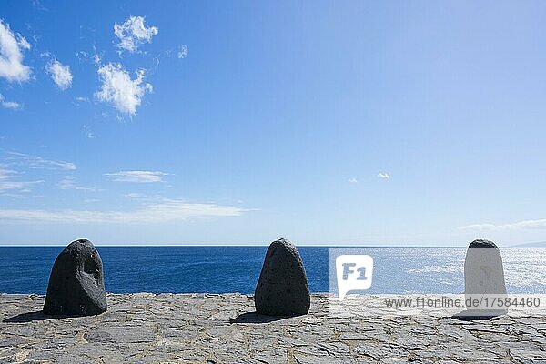 Aussichtspunkt an der Küste  Punta De Teno  Teneriffa  Kanarische Inseln  Spanien  Europa
