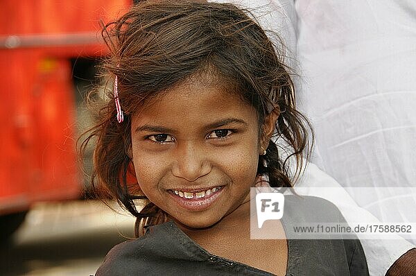 Indisches Mädchen  Portrait  Kota  Rajasthan  Nordindien