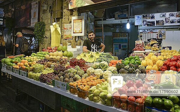 Obst und Früchte  Mahane Yehuda Markt  Jerusalem  Israel  Asien