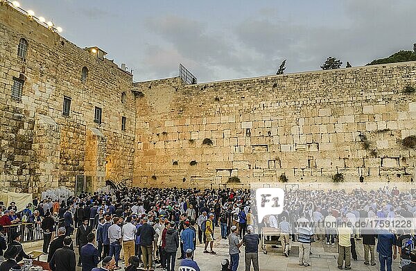 Wailing Wall  Jerusalem  Israel  Asia
