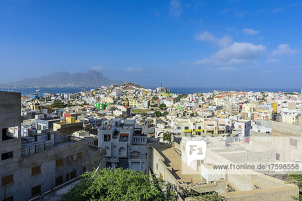 Cape Verde  Sao Vicente  Mindelo  Houses of coastal city
