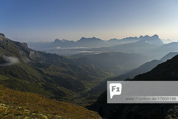 Scenic view of dolomites at sunrise  Trentino-alto Adige  Italy