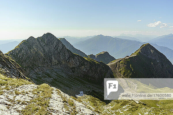 Beautiful mountainous landscape at Caucasus Nature Reserve  Sochi  Russia