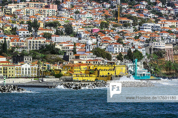 Portugal  Madeira  Funchal  Villas of coastal city