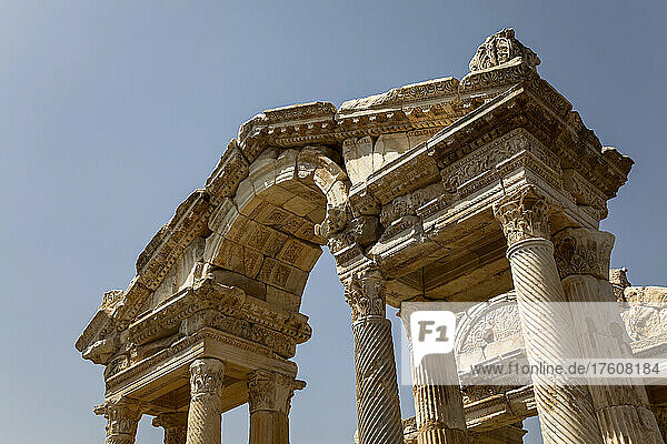 Monumental Gateway  Aphrodisias ruins  near Pamukkale  Turkey; Anatolia  Turkey