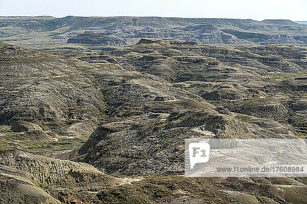Tal der 1000 Teufel im East Block des Grasslands National Park  der erstaunliche Erosions- und geologische Phänomene aufweist; Saskatchewan  Kanada