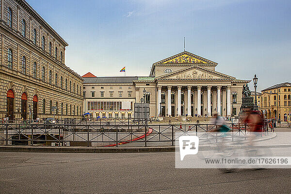 Germany  Bavaria  Munich  Max-Joseph-Platz with National Theatre Munich in background